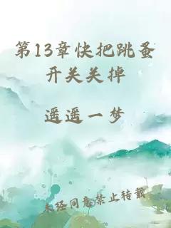 第13章快把跳蚤開關(guān)關(guān)掉