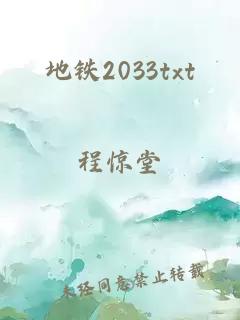 地鐵2033txt