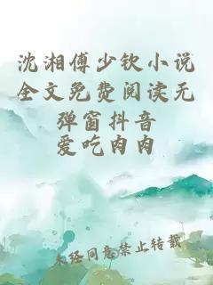 沈湘傅少欽小說全文免費閱讀無彈窗抖音