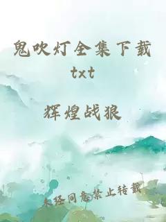 鬼吹燈全集下載txt