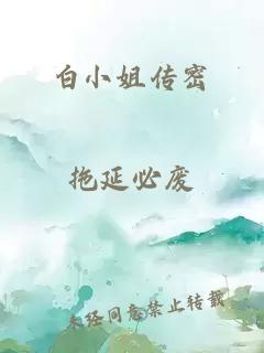 白小姐傳密