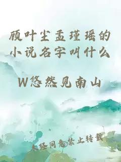 顧葉塵孟瑾瑤的小說名字叫什么