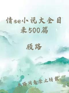 情se小說大全目錄500篇