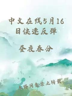 中文在線5月16日快速反彈