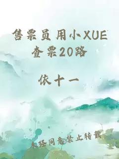 售票員用小XUE查票20路