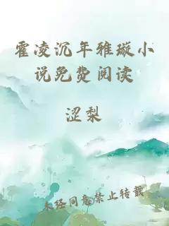 霍凌沉年雅璇小說免費閱讀