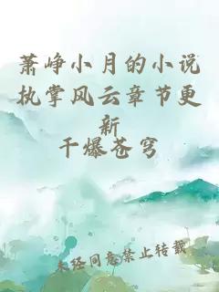 蕭崢小月的小說(shuō)執(zhí)掌風(fēng)云章節(jié)更新