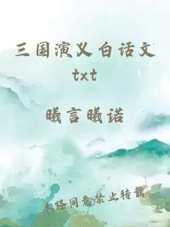 三國演義白話文txt