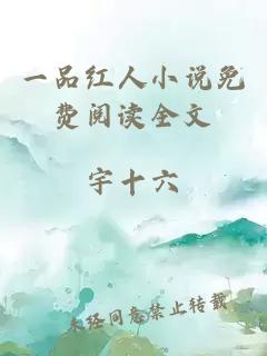 一品紅人小說免費閱讀全文